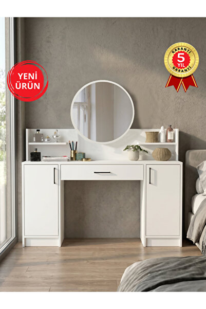 dorpek Aynalı Makyaj Masası, Çekmeceli ve 2 Kapaklı Makyaj Masası Organizeri ...