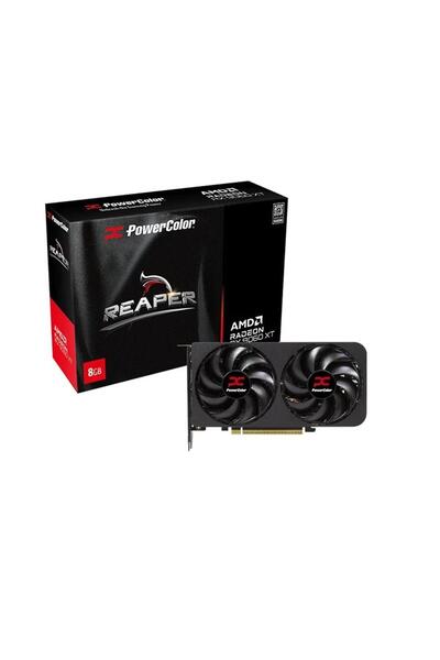POWERCOLOR Reaper Radeon RX9060XT 8G-A 8Gb Gddr6 128Bit Gaming (Oyuncu) Ekran...