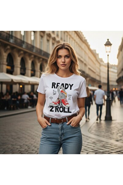 OEM Tricou de damă, 100% bumbac, cu imprimeu TG-01