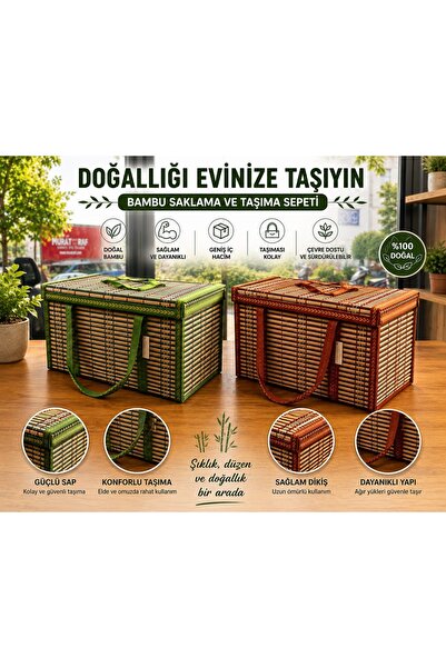 keyfisepet en keyifli sepet Hasır Görünümlü Çok Amaçlı Taşıma Çantası – Kulpl...