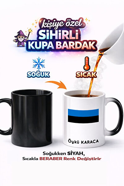 Kirbi Reklam Country Ee Estonia Estonian Flag Flag Double Sided Printed Porce...
