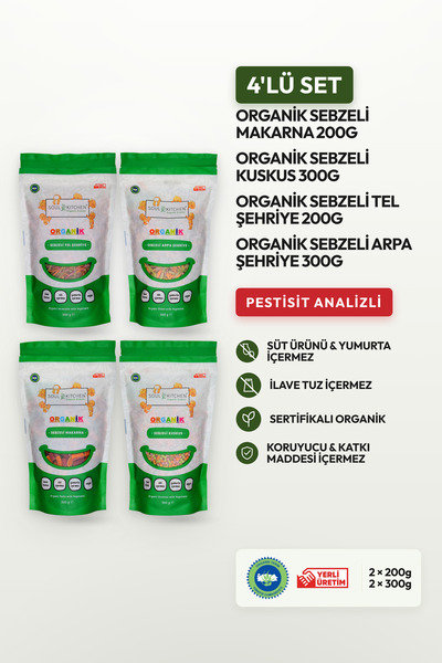 Soul Kitchen Organik Ürünler Organik Sertifikalı Sebzeli Tel Şehriye Makarna ...