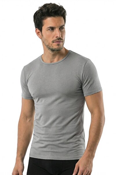 Öts Muški T-shirt O izrez Modal (%47 Modal - %47 Pamuk - %6 Elastan )