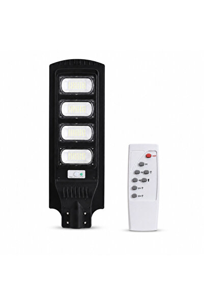 PROCART Lampă stradală solară 100W, lumină albă rece 6500K, 3 moduri de ilumi...