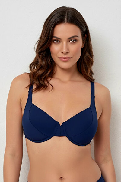 AYYILDIZ 63535 Top de bikini neted bleumarin