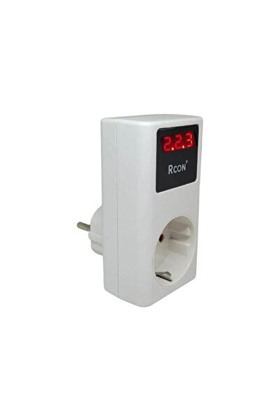 Rcon RCV-02 PRİZMATİK TASARIM AYARLANABİLİR VOLTAJ VE AKIM KORUYUCU PRİZ