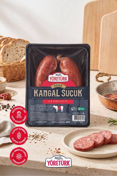 Yöretürk Geleneksel Fermente Dana Kangal Sucuk 300 gr Doğal Baharatlarla Harm...
