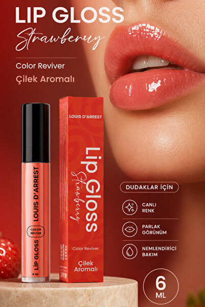 Louis DArrest Çilek Aromalı Dudak Dolgunlaştırıcı Ve Parlatıcı Lip Gloss