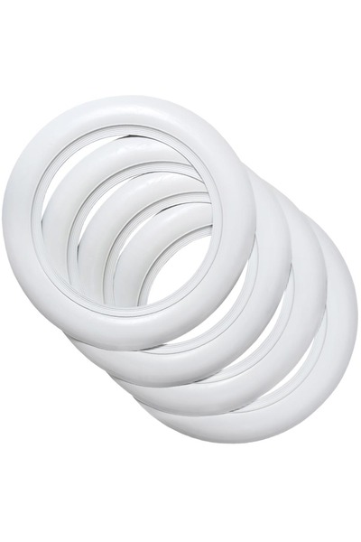 Omega 16 İnç GENİŞ Otomobil Beyaz Yanak Görünümlü Lastik Aksesuarı 76 mm 4 Ad...