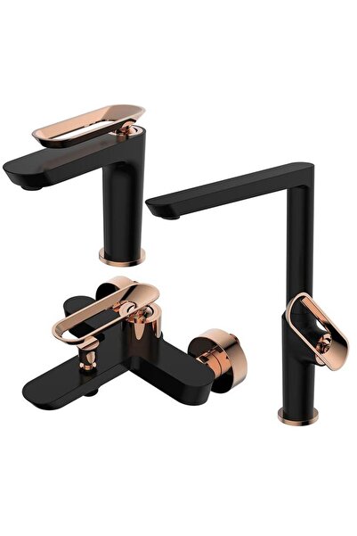 Bien Hermes 3lü Batarya Seti Siyah - Rose Gold