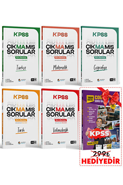 Yayın Denizi Yayınları Akademi Denizi KPSS Türkçe Matematik Coğrafya Tarih Va...