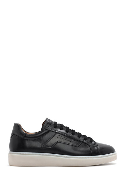 Derimod Erkek Siyah Bağcıklı Deri Sneaker 25SFD740418