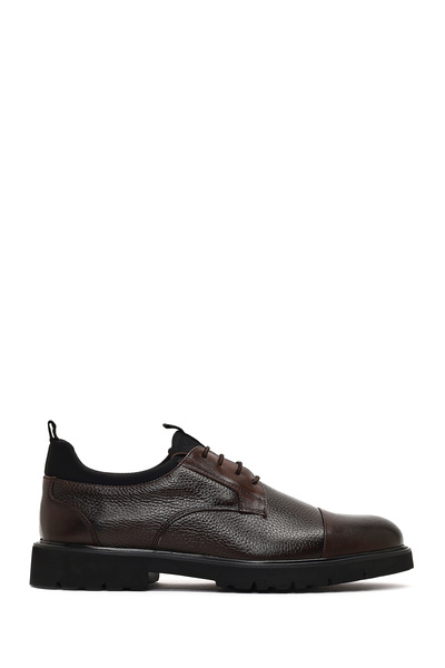 Derimod Pantofi casual din piele maro cu șireturi pentru bărbați 25WFD722114