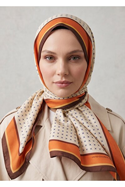 United Colors of Benetton Φουλάρι με σχέδιο Σιένα -1001-90*90