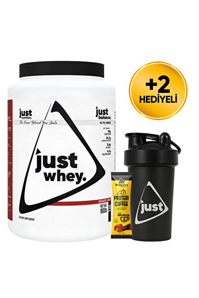 Just Nutrition Whey Protein Tozu + Karbonhidrat 900 Gr 18 Servis Çikolata + S...