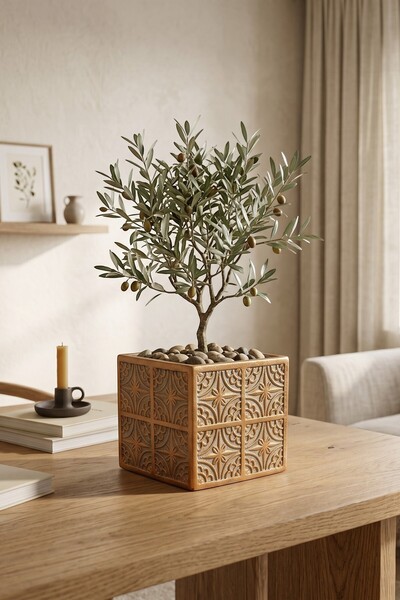 Binbirdemet Eskitme Boya Gold Dekoratif Saksı