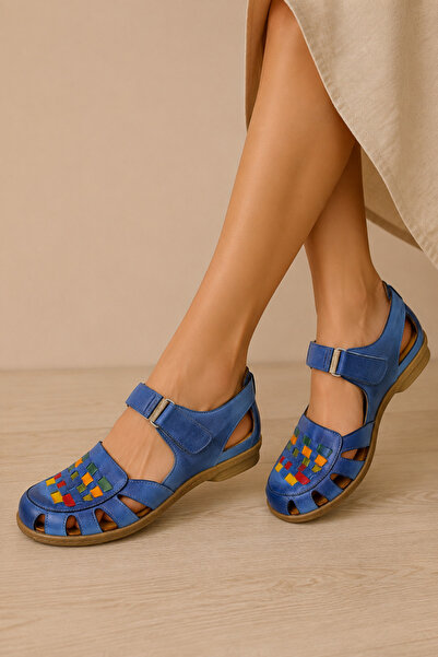 İNZE AYAKKABI Genuine Leather Sandals Model Name: Selva