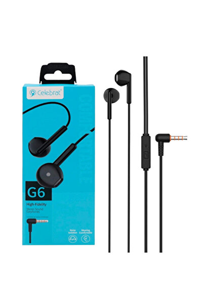 USIDE Celebrat G6 Kablolu Mikrofonlu Kulak İçi Kulaklık 3.5mm 90° L Tipi Jack...