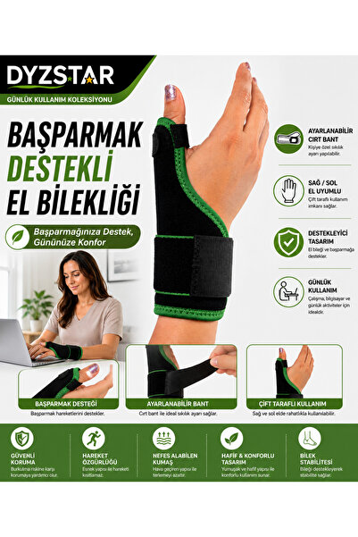 DYZSTAR De Quervain Splint Adjustable Thumb Support Splint, Carpal Tunnel, Ha...