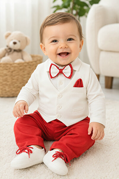 Calide Baby&Kids طقم ملابس للأطفال الأولاد للمناسبات الخاصة مع ربطة عنق وفراش...