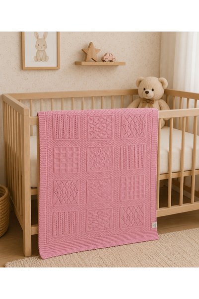 Gleam Atelier Newborn Knitwear Baby Blanket 100% Cotton 80*100 Cm