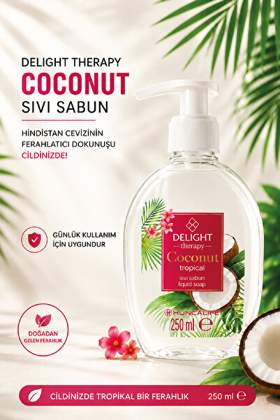 Huncalife Delight Therapy Hindistan Cevizi Sıvı Sabun 250 ml