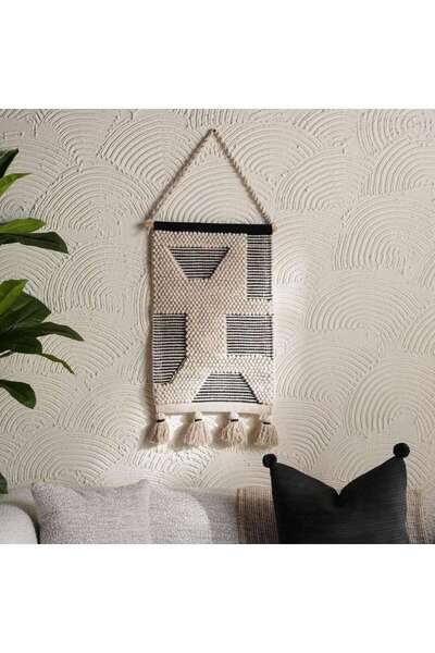 PAN HOME Nolan Handmade Wall Hanging 40x60cm- Black