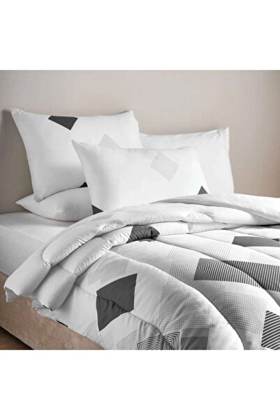 PAN HOME Margaret 3-piece King Comforter Set 240x260cm - Grey