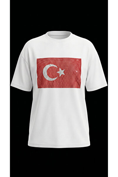 PIRILTISHOP Μπλουζάκι με σχέδιο του τουρκικής σημαίας