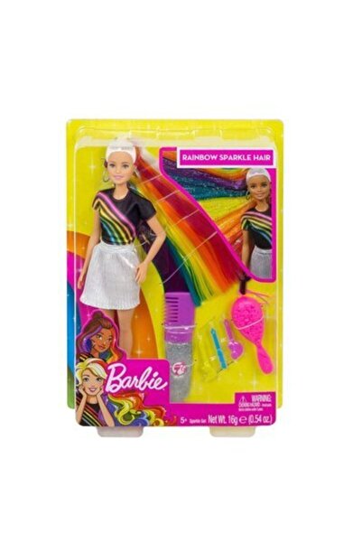 Barbie Gökkuşağı Renkli Saçlı Bebek
