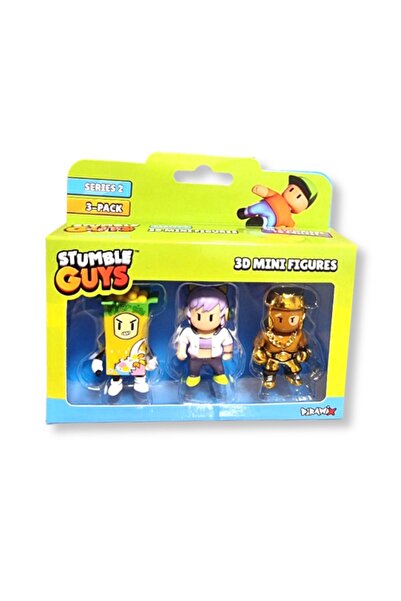 TOYFEST Stumble Guys Seri 2 - 3D Mini 3 lü Figür Seti - Ceral Killer  - Strea...