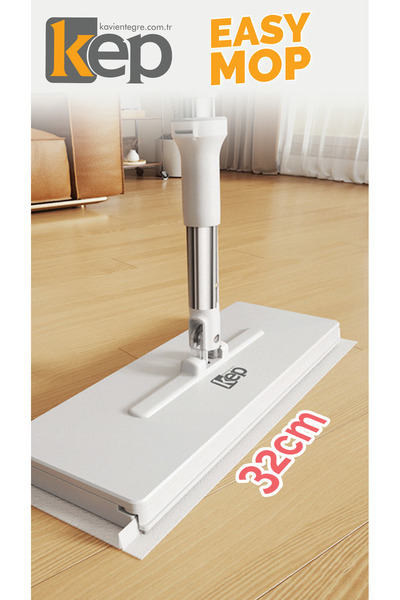 KEP Easy Mop 32 Cm Xl 40cm Yersil Hediye!!- Otomatik Bez Yakalayan Mop - Clic...