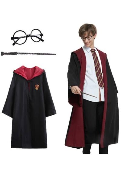 Beyaz At Set de 3 piese cu glugă și ochelari cu asa pentru copii Harry Potter...