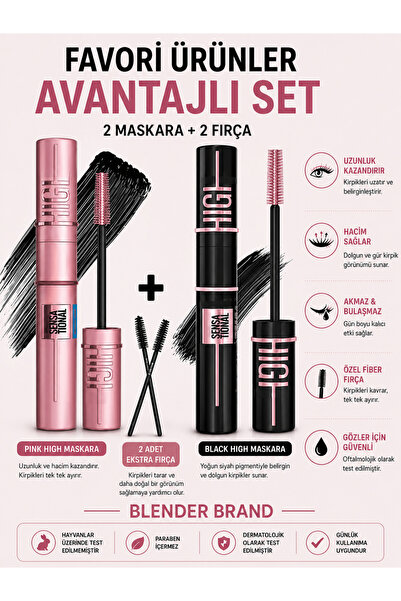 Blender Brand Lash Extension High Mascara & Lash Extension High Black Mascara