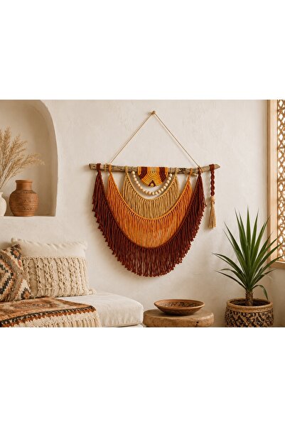 Bohem Shop El Yapımı Afrika Duvar Tabağı Seti Etnik Duvar Tabakları