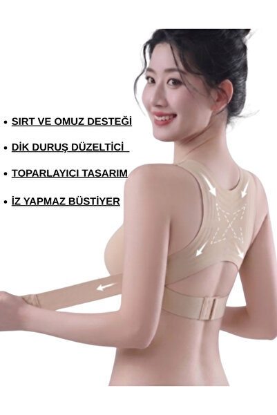 SWEETKORSE Upright Posture Corrector Bra Flexible and Lifting Back Support Sh...