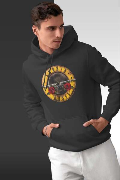 buzagi tasarım ürünleri Guns'N Roses Oversize Hooded Unisex Sweatshirt