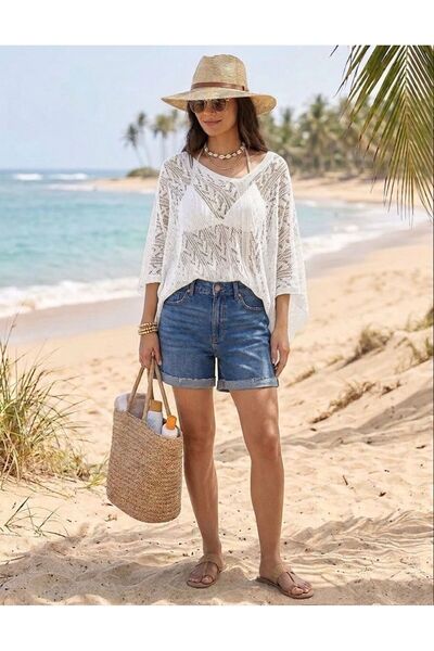 sumoda Women's Casual Mercerized Knit Spring Blouse