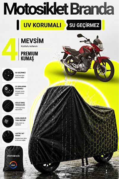 Motobros Yamaha Ybr Black Waterproof Durable Motorcycle - Life Fabric
