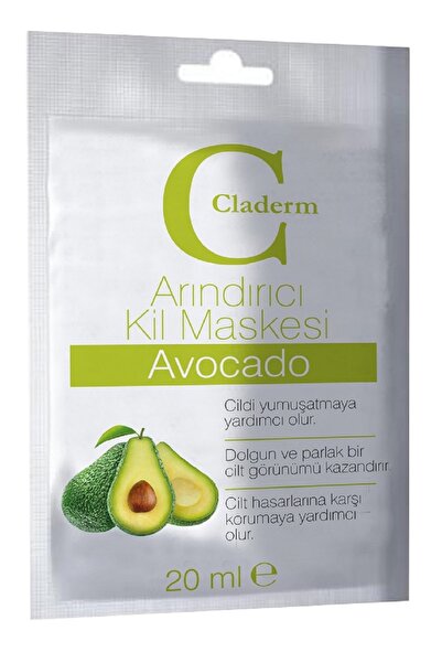 Claderm Avocado clay face mask 20ml (Original Products)