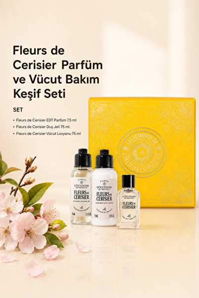 L'Occitane Fleurs de Cerisier Parfüm ve Vücut Bakım Keşif Seti, Özel Kutulu, ...