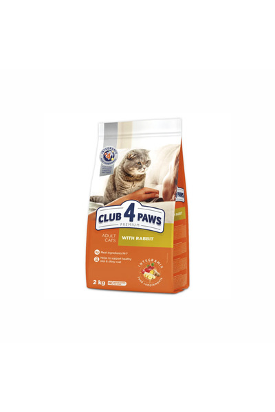 Club4Paws Club 4 Paws Premium Hrană uscată pentru pisici adulte, cu Iepure 2kg