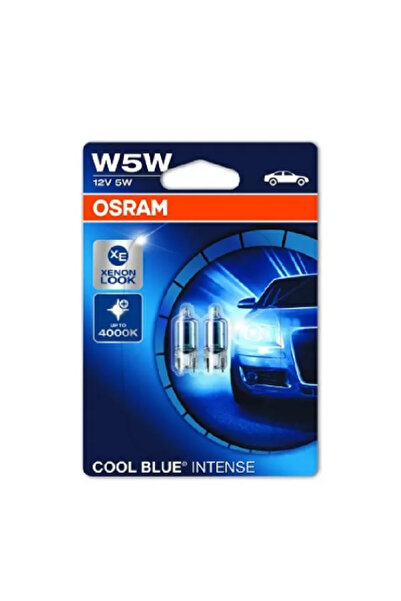 Osram Комплект от 2 халогенни автомобилни крушки Cool Blue Intense W5W 5W 12V...