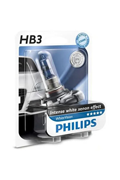 Philips Bec auto cu halogen WhiteVision HB3 60W 12V 9005WHVB1 pentru faruri