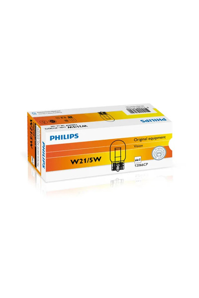 Philips Халогенна автомобилна крушка Vision W21/5W 21/5W 12V 12066CP