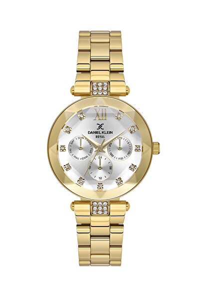 Daniel Klein Gold Color Gift Packaged 32 mm Women's Wristwatch