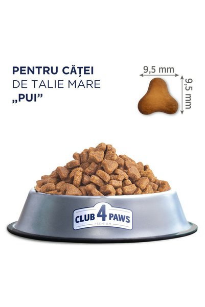 Club4Paws Club 4 Paws, Hrană uscată pentru câini de talie mare, pui, 14kg