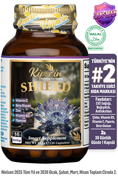 Kiperin Shield | Güçlü Bağışıklık Desteği | Lipozomal C Vitamini, Beta Glukan...