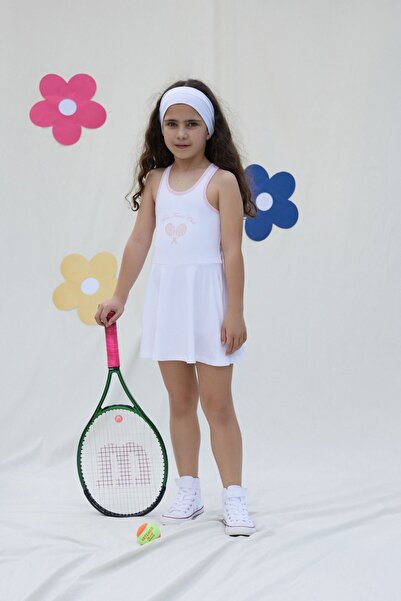 Miela Kids Σετ τένις για κορίτσια από το Tennis Club - Λευκό