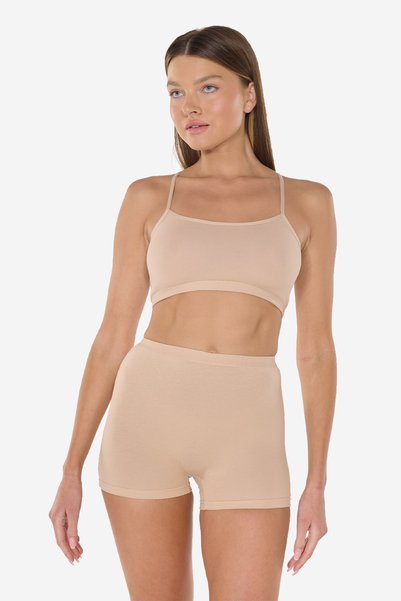 Malabadi Women's Skin Color Non-Marking Modal High Waist Boxer 108